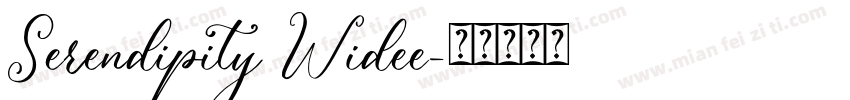 Serendipity Widee字体转换